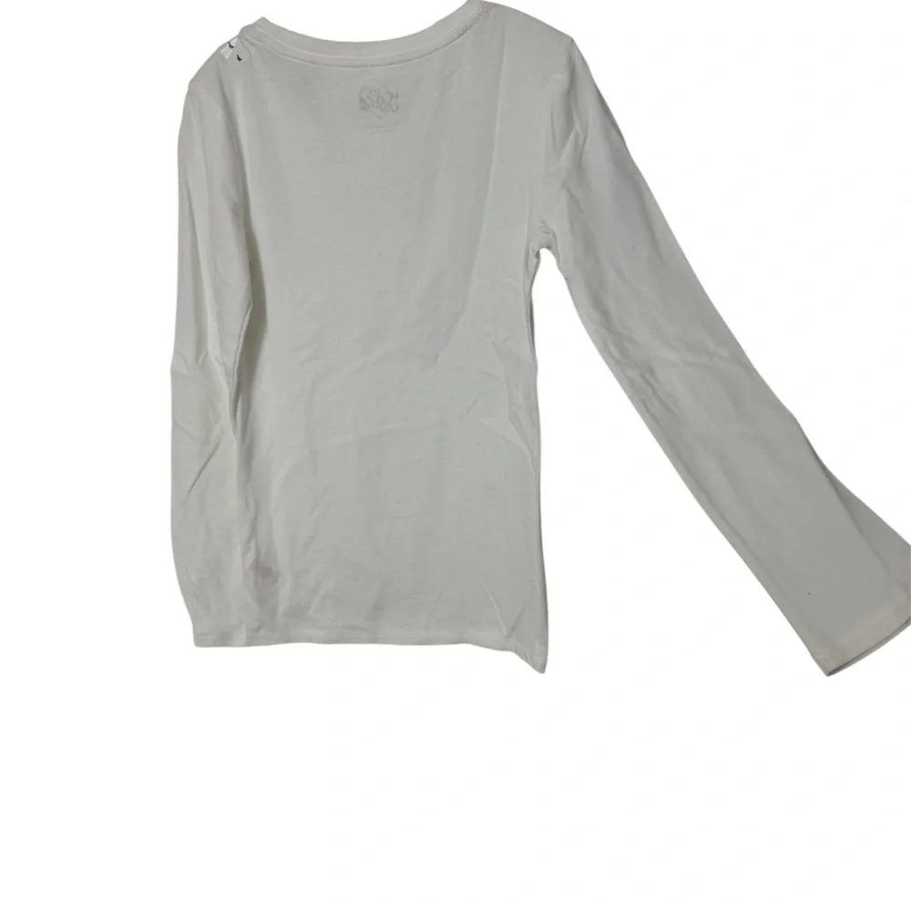 Justice Cream Long Sleeve Top Girls Size 7